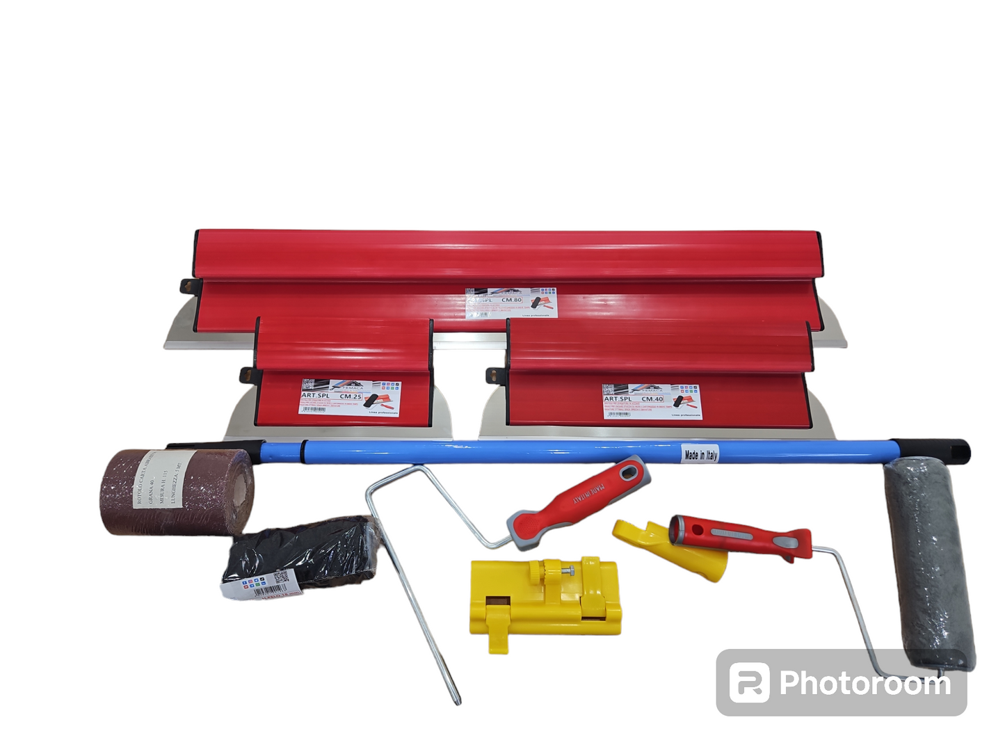 Kit spatole stucco 9 pezzi