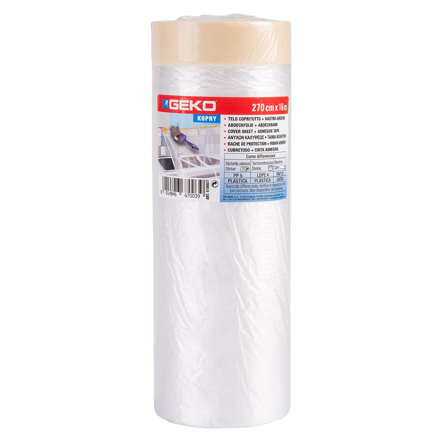 Bobinetta telo hd+nastro carta