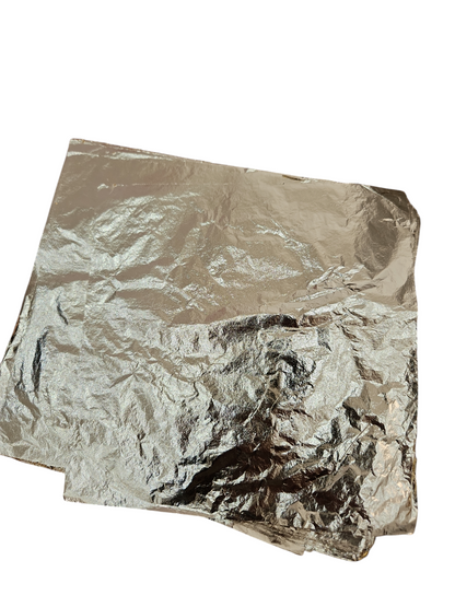 Kit de feuilles d'argent, d'or et de bronze pour dorure professionnelle 16×16 cm plus apprêt