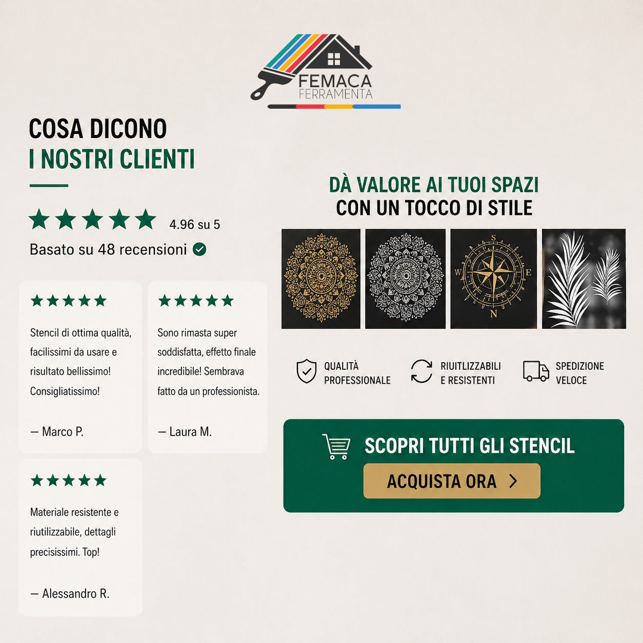 Stencil promozione