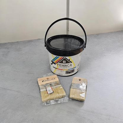 Sabbiato Femaca silver LT 2.5 lavabile a finitura perlescente per interni rapida essiccazione,facile applicazione,Multieffetto, ecologico,inodore