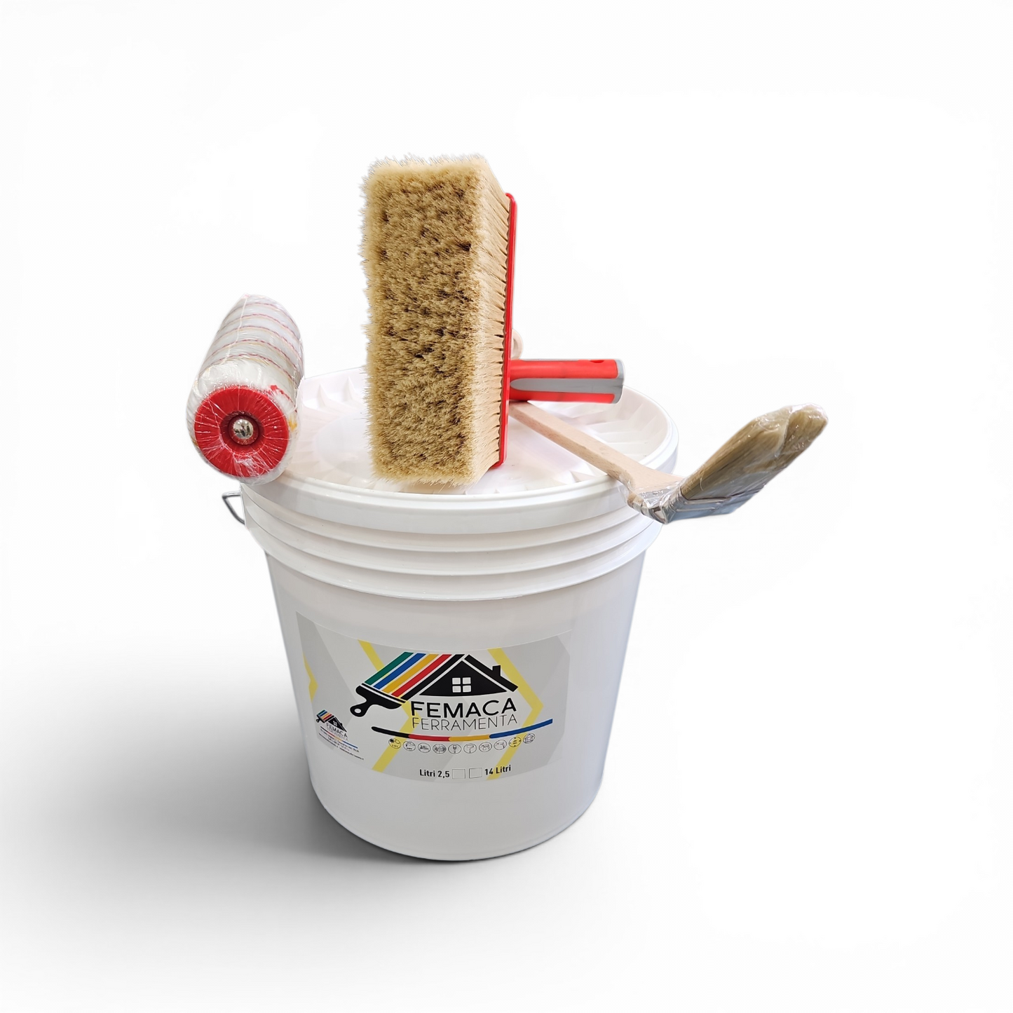 Lavabile bianco opaco con altissimo punto di bianco antiriflesso pennello radiatore,plafone e rullo in omaggio